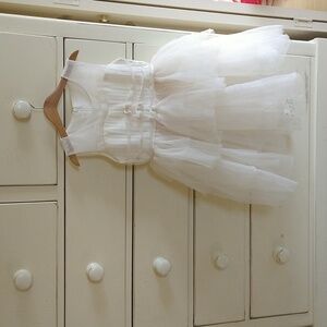 Cream colored Trish Scully fancy dress